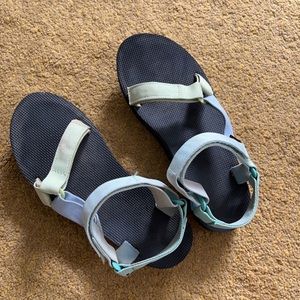 TEVA pastel platform sandals